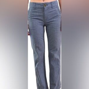 Marc By Marc Jacobs Blue Linen Blend Womens Pants